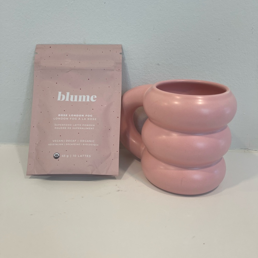 Blume Tea - Rose London Fog Tea + pink Blume mug set